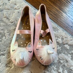 cat & jack size 8 pink unicorn shoes girl